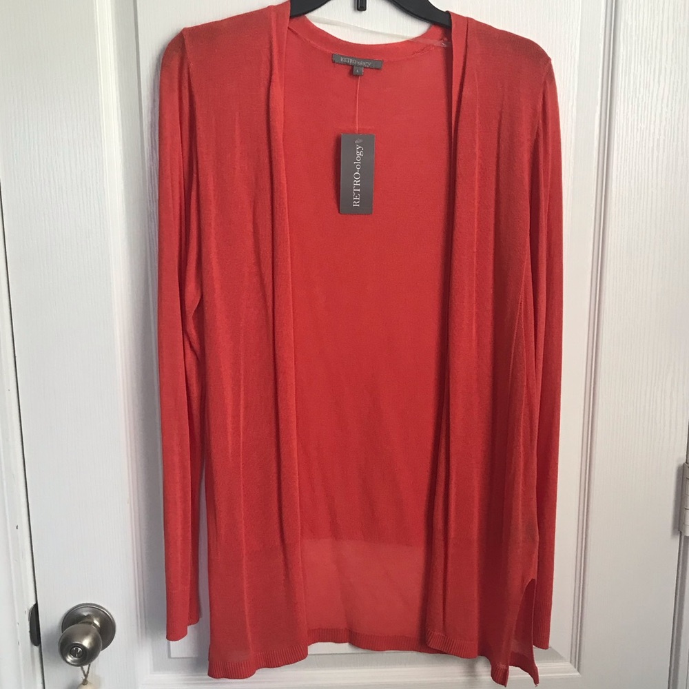 RETRO-ology Blood Orange Cardigan